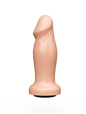 Анальный фаллоимитатор телесного цвета с ярко выраженной головкой - 14 см.